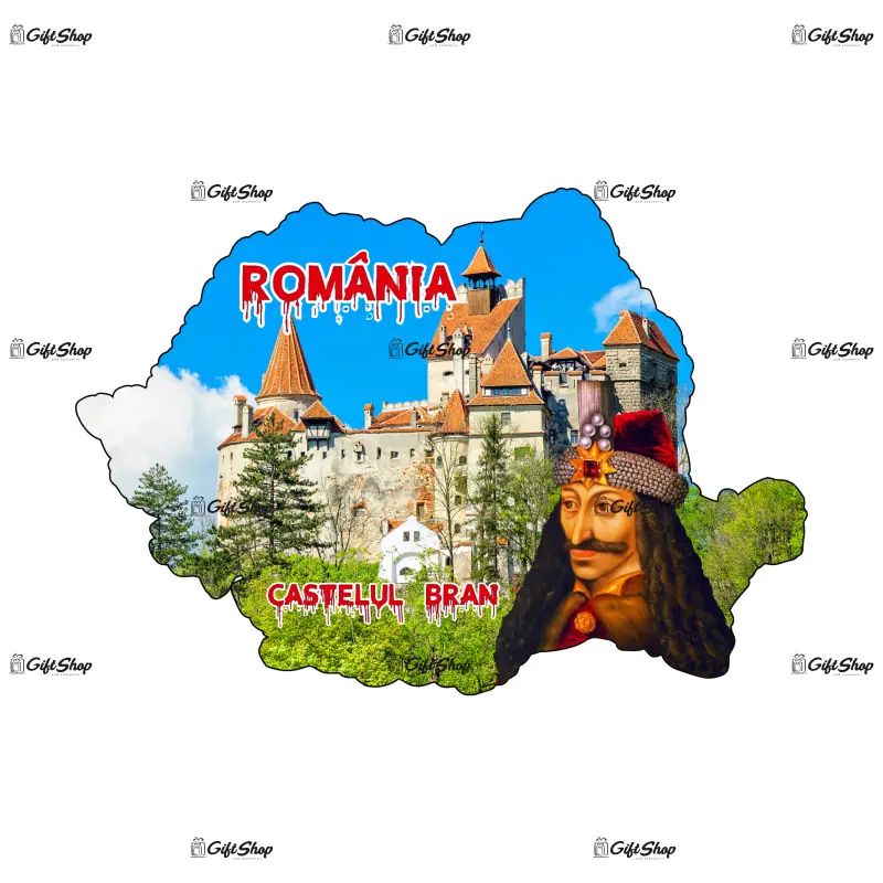 Castelul bran, vlad tepes, magnet harta, model mgs 204